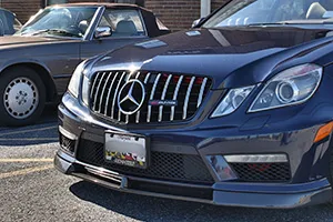 Front of a Mercedes