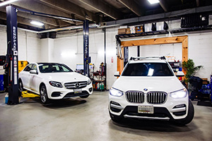 Two Mercedes